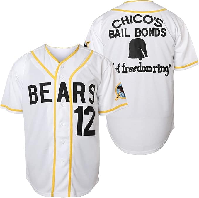 Bears Chico's Bail Bonds Baseball Jersey