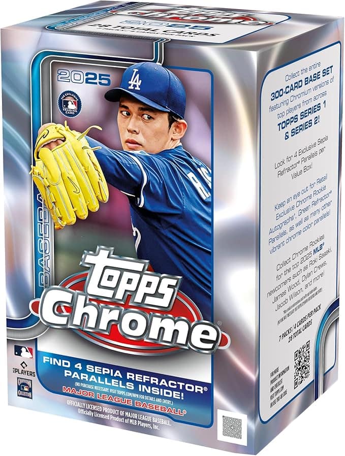 2025 Topps Chrome Baseball - Factory Sealed - Value Box